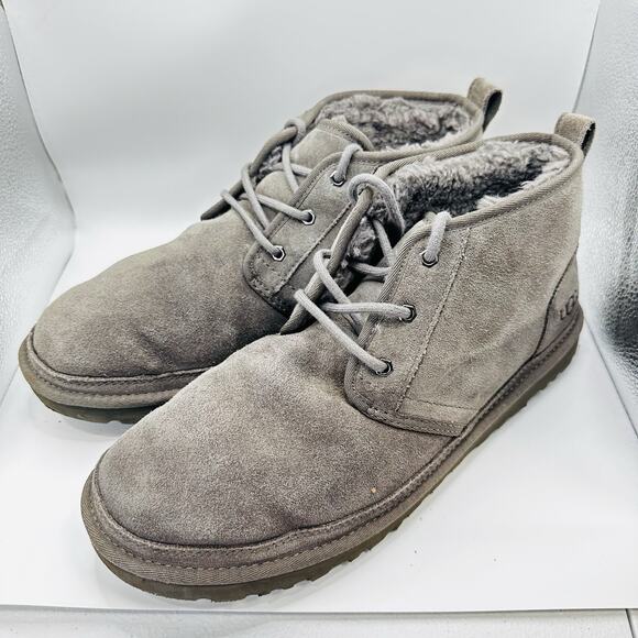 Size 13 - UGG NEUMEL CHARCOAL Men's Suede Low Chukka Boots 3236 - Picture 3 of 6